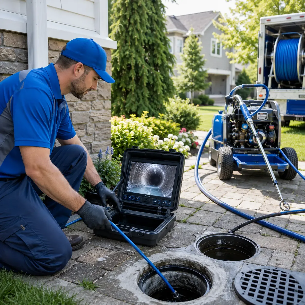 Outdoor drain cleaning professionals serving Hudson, KS